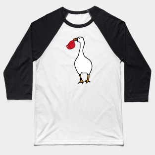 White Goose Steals Red Hat Baseball T-Shirt